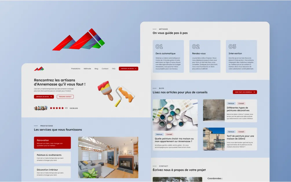 showcase de la réalisation Tunc Peinture